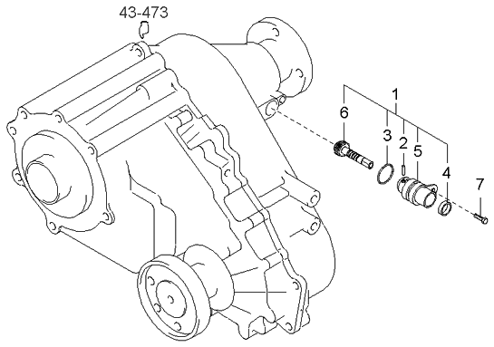 Kia 1431003165 Pin-Spring