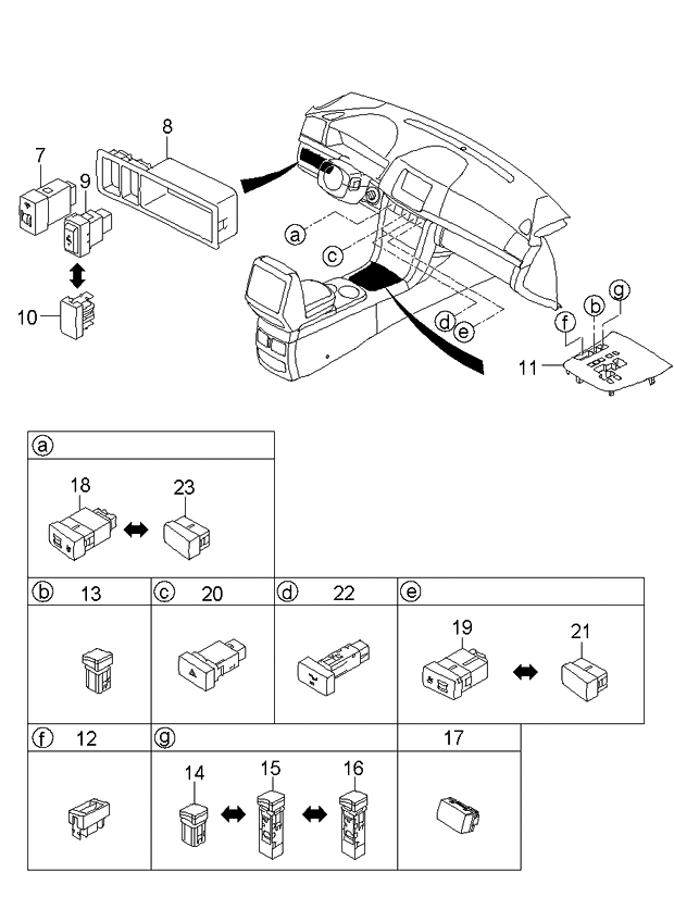 Kia 959303F20095 Tell-Tail Lamp Assembly