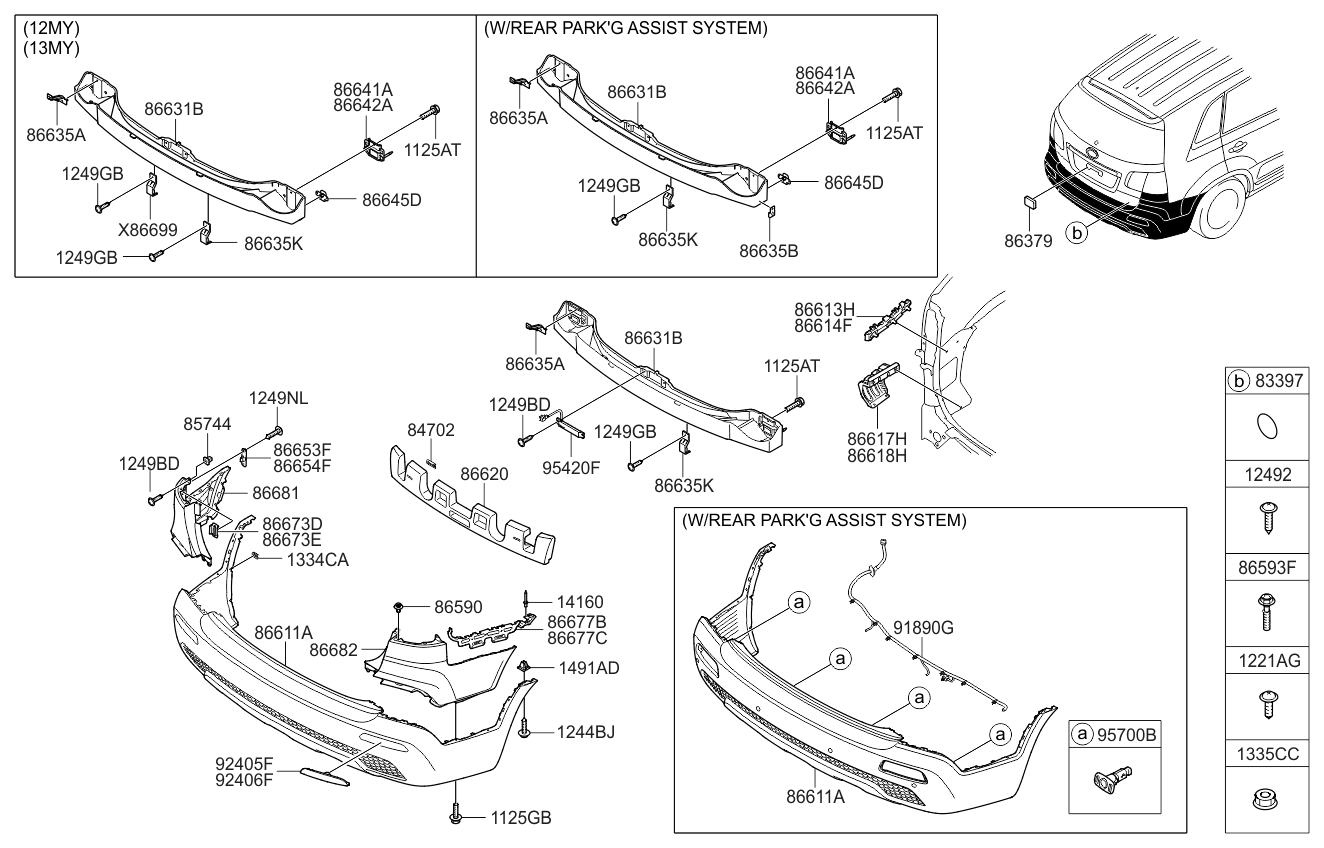 Kia 918921U031 Wiring Assembly-Bumper