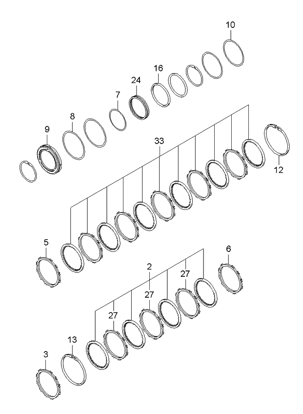 Kia 456233A500 Disk Plate Assembly-Inner