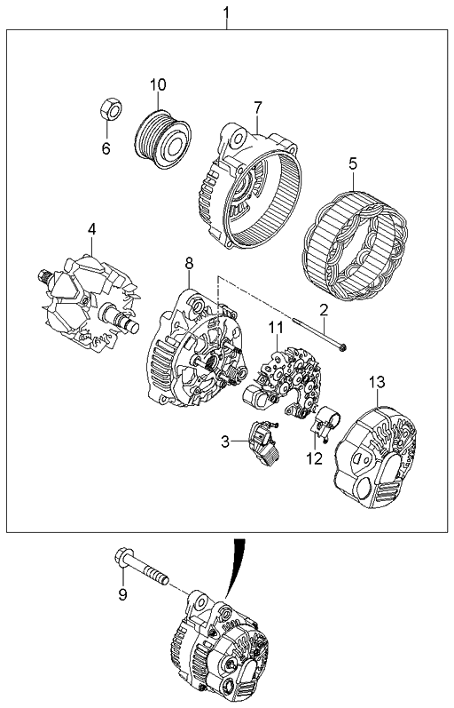 373403C170 Kia Rotor Assembly  