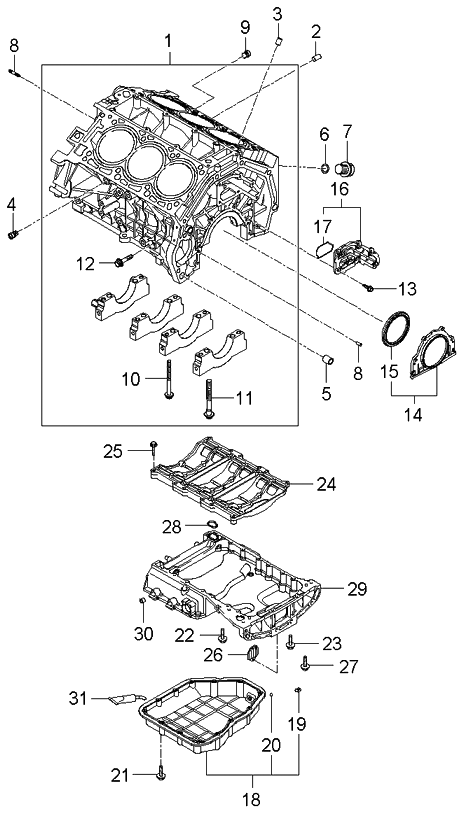 Kia 211303C100 Case Assembly-Oil Seal