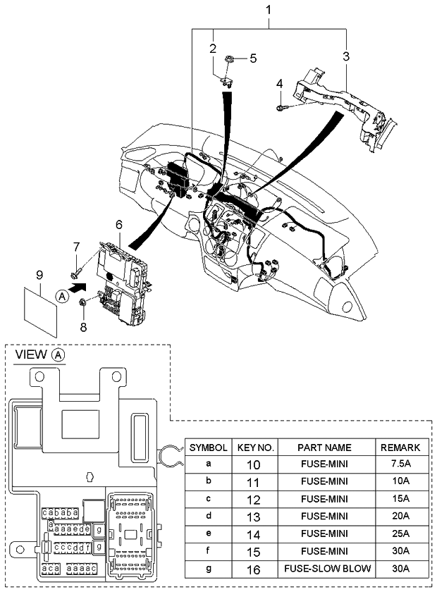 Kia 911054D400 Wiring Assembly-Main