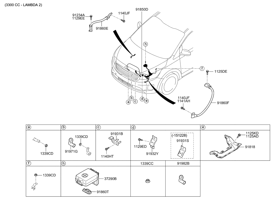 Kia 91971A9030 Protector-Wiring