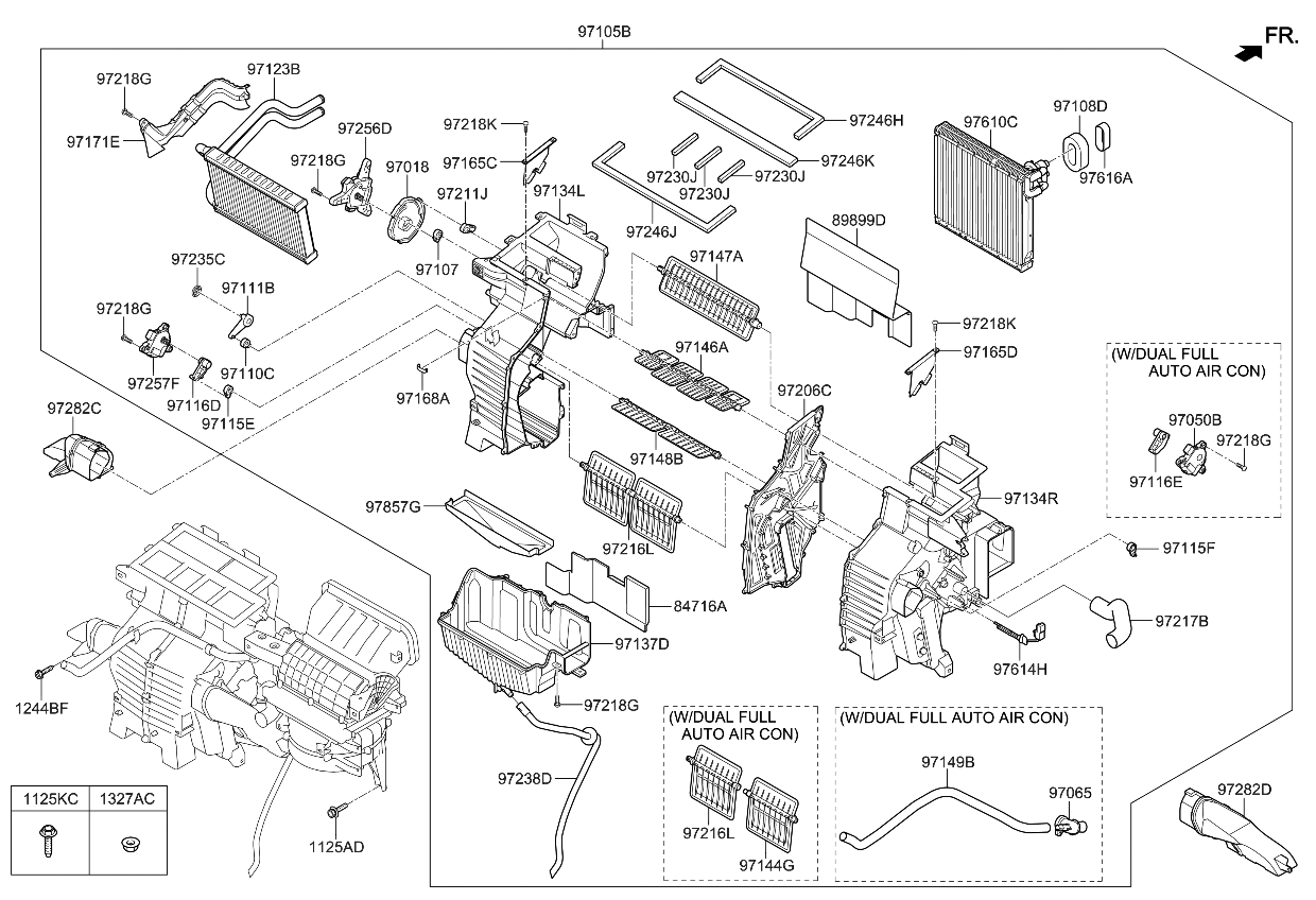 Kia 97139A9100 EVAPORATOR Assembly