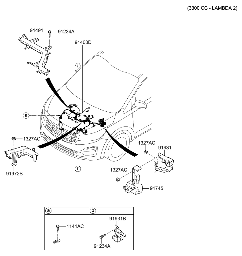 Kia 91412A9031 Wiring Assembly-Control