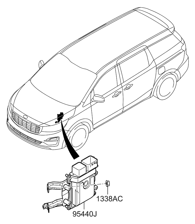 Kia 954404G540 Transmission Control Unit