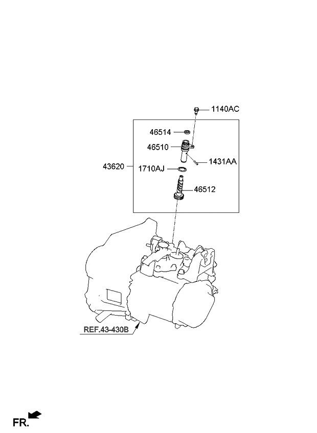 Kia 4362139400 Sleeve Assembly-Speedometer