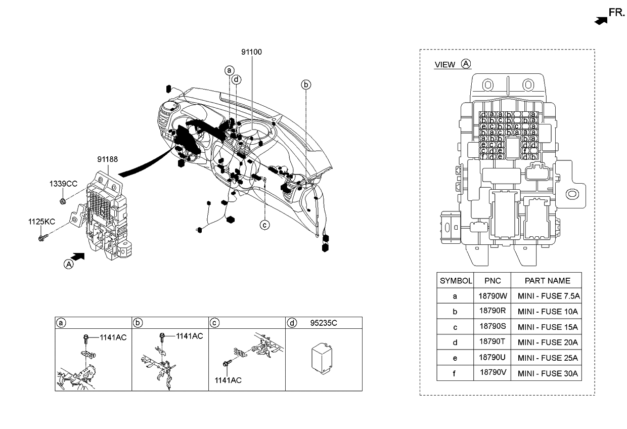 Kia 91171B2110 Wiring Assembly-Main