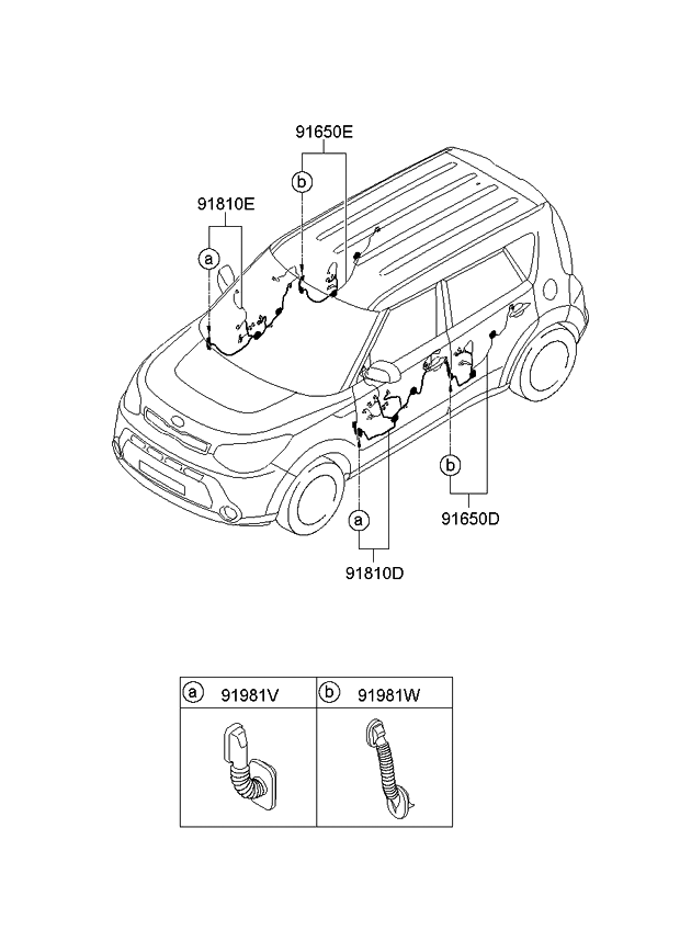 Kia 91610B2132 Wiring Assembly-Front Door(Pa