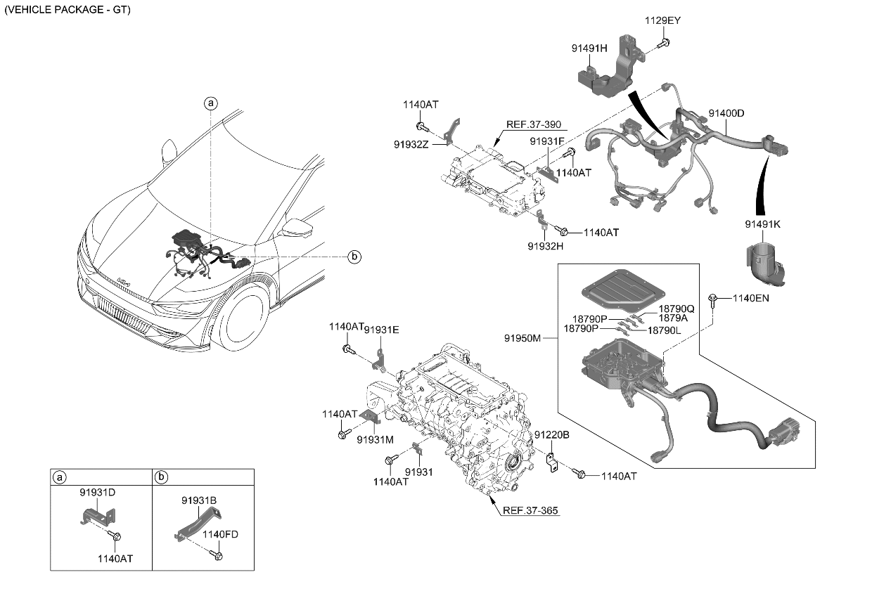 Kia 91931CV420 BRKT-WIRING MTG