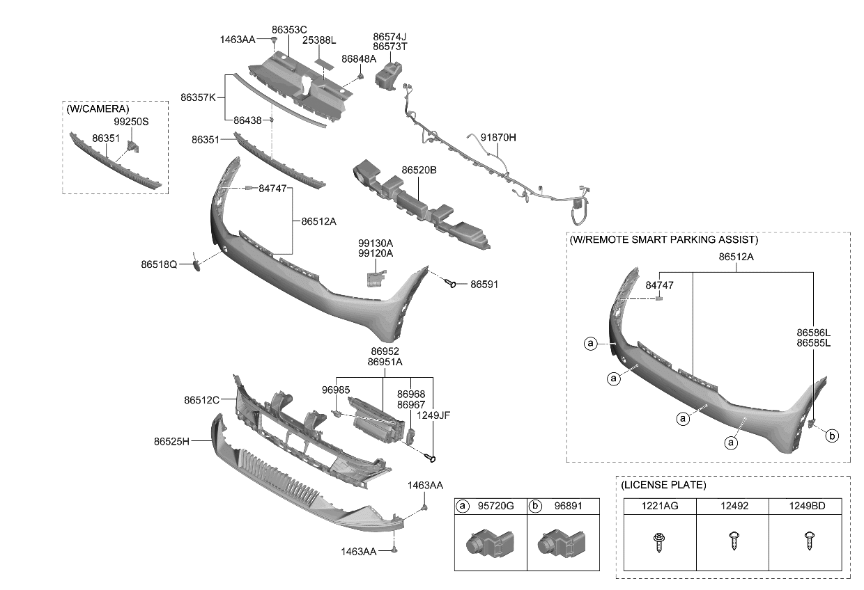 Kia 86585CV000 HOLDER-SMART PARKING