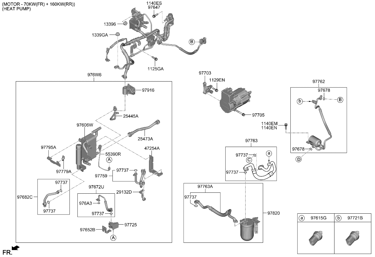 Kia 97763CV050 HOSE-SUCTION