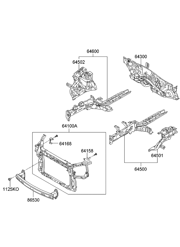 Kia 641842K050 Bracket-Hood Release Cable