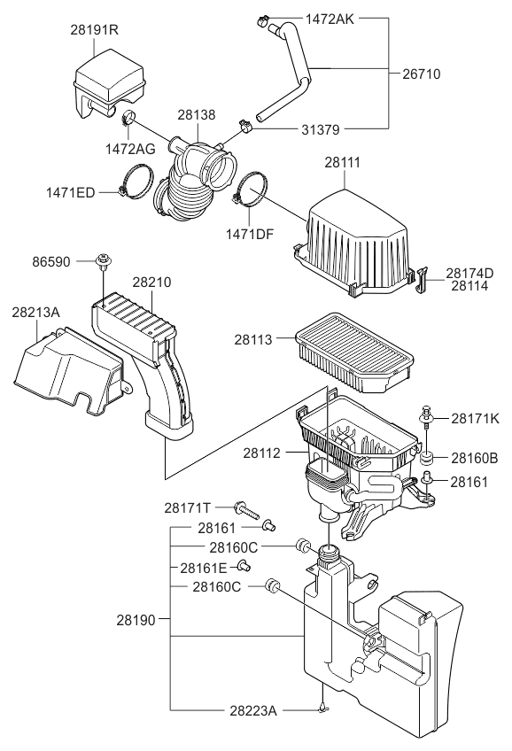 Kia 281612K600 Collar-Insulator