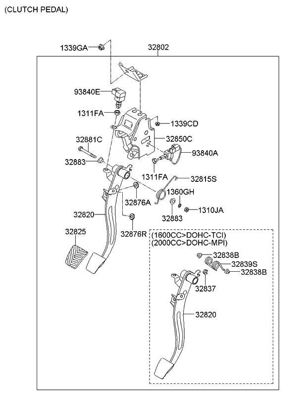 Kia 328502K160 Member Assembly-Clutch