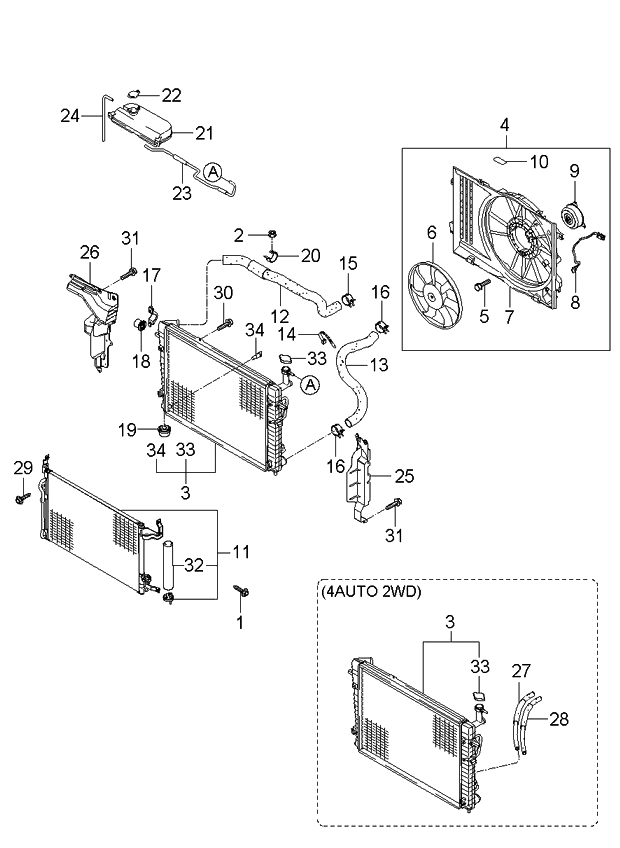 Kia 254202E000 Hose Assembly-Oil COOLIN