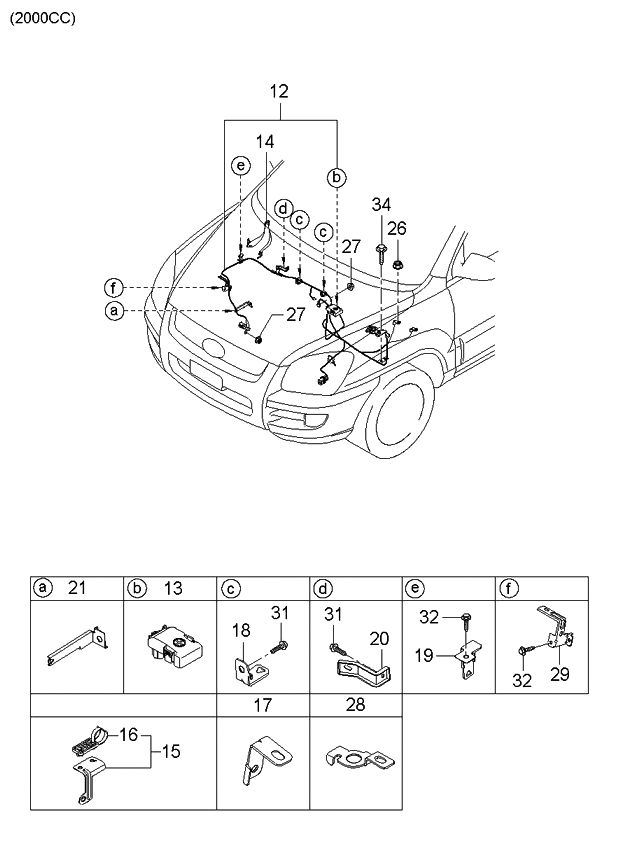 Kia 0K2FT67BK6 Bracket-Transmission