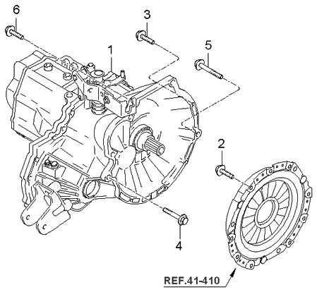 Kia 4300028863 Transmission Assembly-Ma