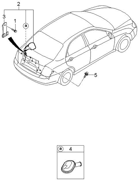 Kia 916702F130 Wiring Assembly-Trunk Room