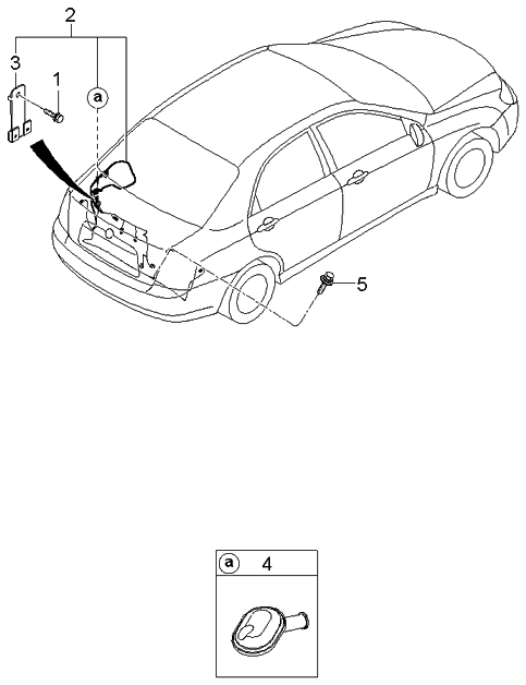 Kia 919812F620 Grommet Assembly-Trunk Lid Garnish