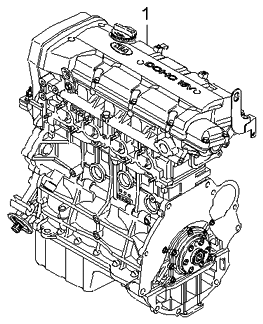 Kia 2110123P10 Engine Assembly-Sub