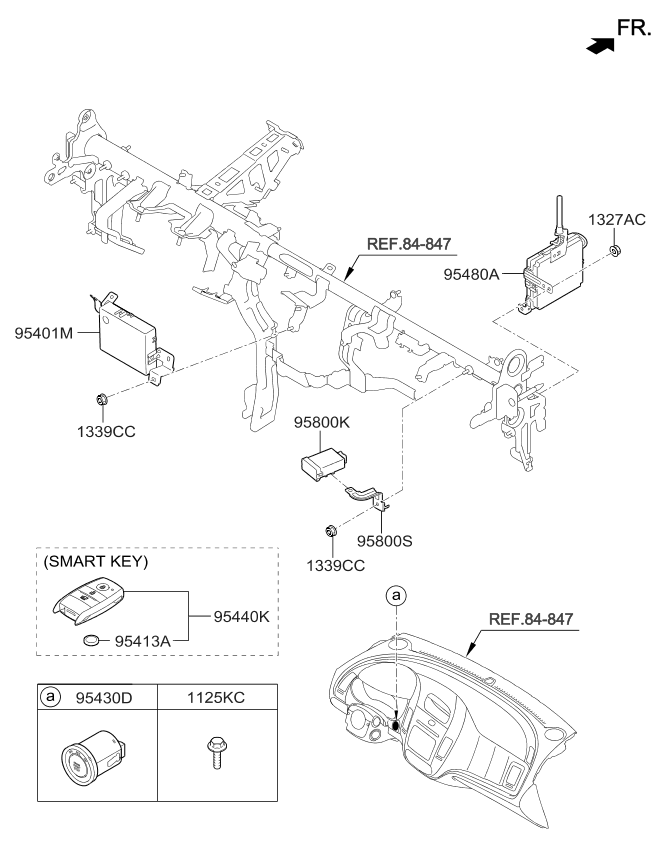 Kia 95480A7520 Module Assembly-Smart Key