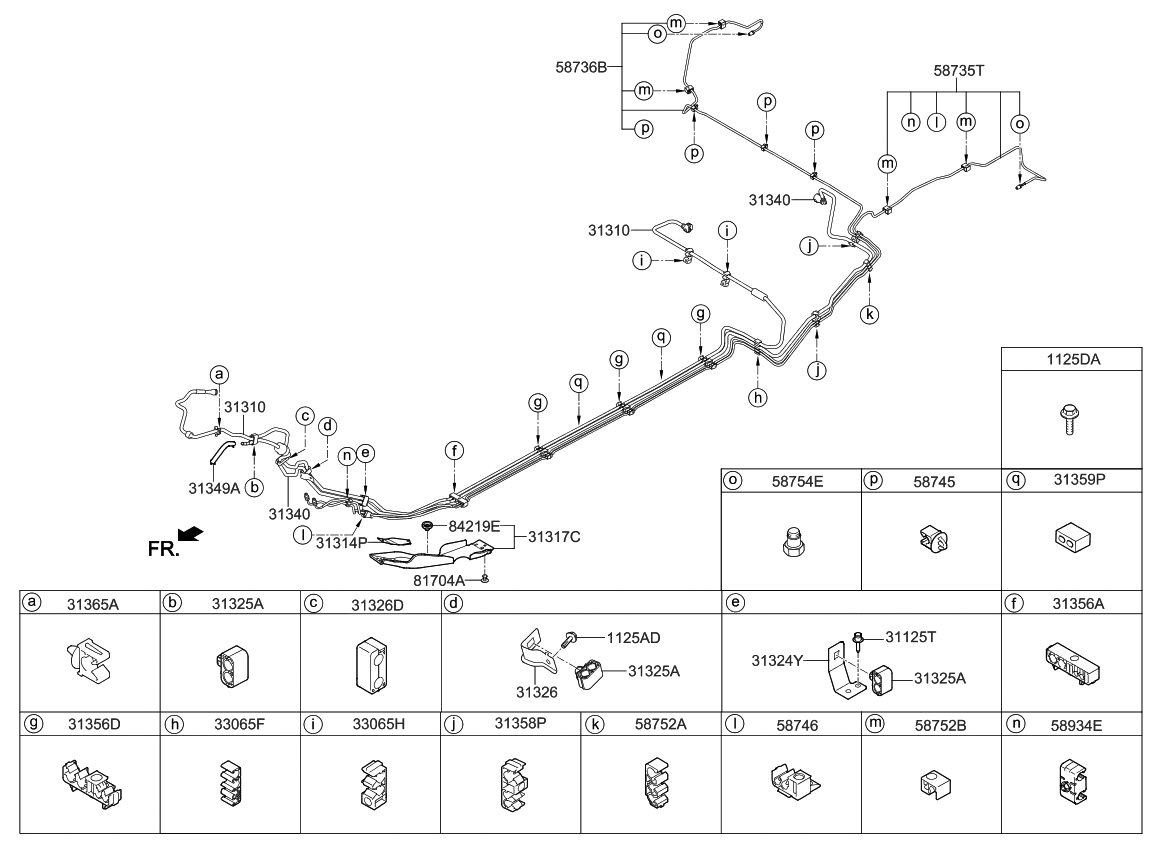 Kia 31310A7800 Tube-Fuel Feed