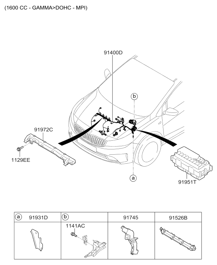 Kia 919713U200 Protector-Wiring