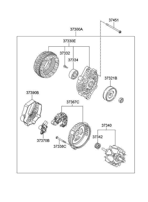 373403C000 Kia Rotor Assembly  