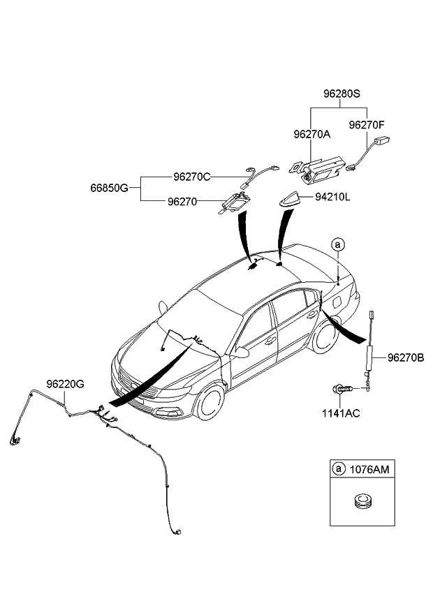 Kia 962702G952 Amplifier Assembly-G/ANTENNA Radio