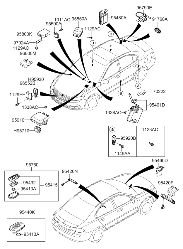 Kia 954802G150 Module Assembly-Smart Key