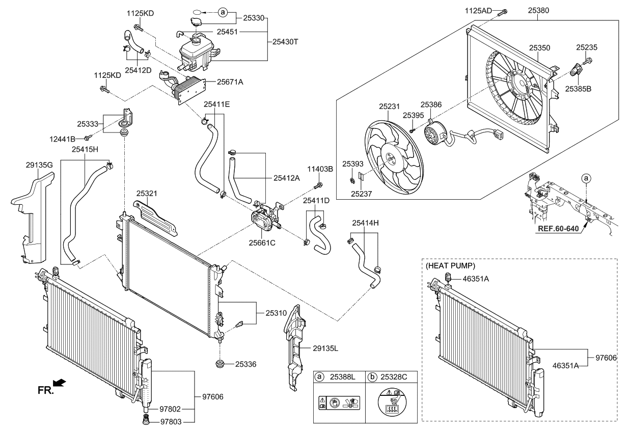 Kia 25321E4000 Cover-Radiator