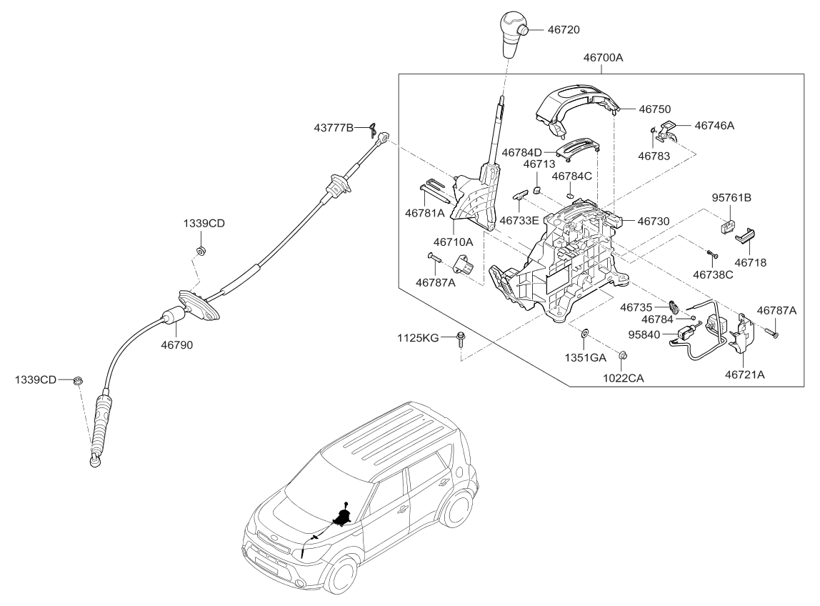 Kia 46733E4010 DAMPER