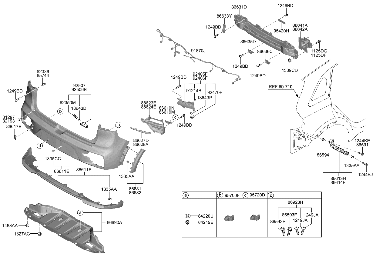 Kia 95720D3000KLG Sensor Assembly-Parking