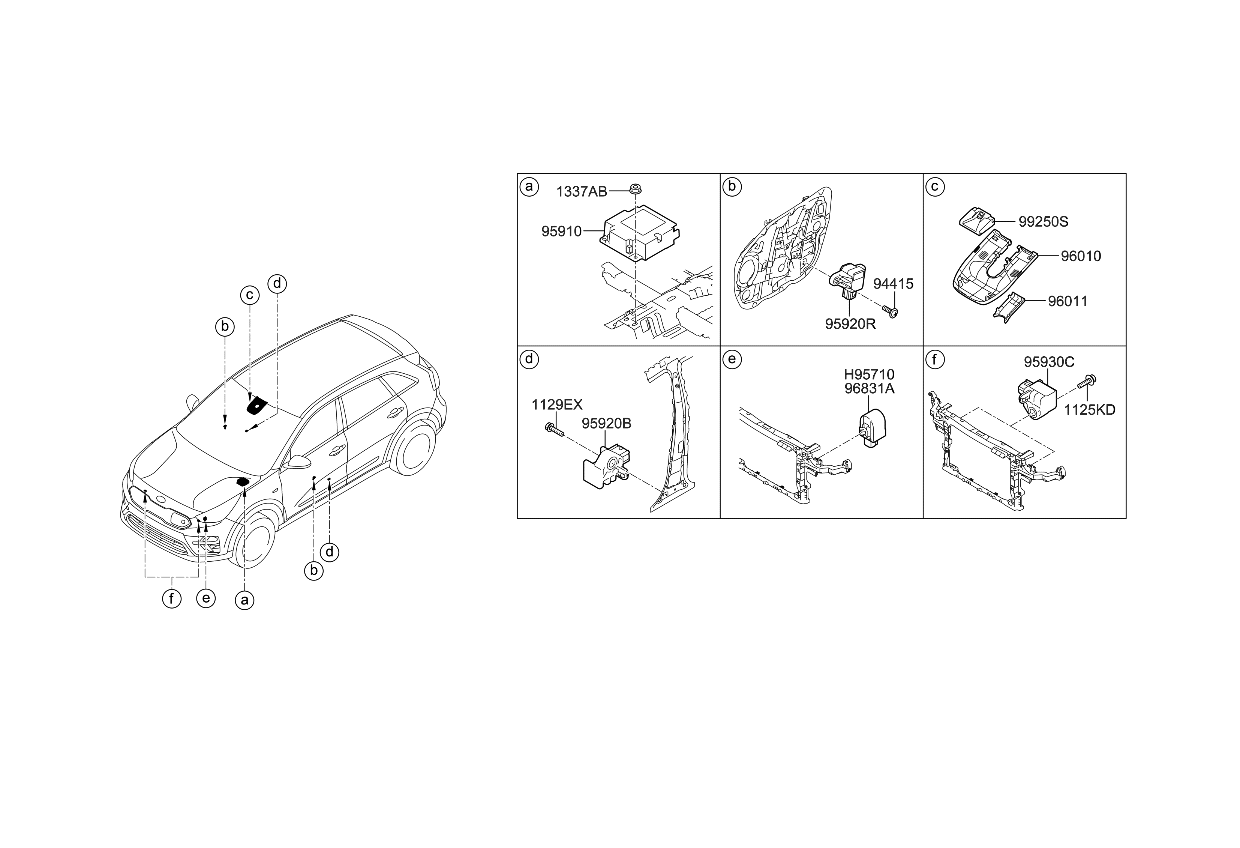 Kia 99211Q4500 UNIT ASSY-FR VIEW CA