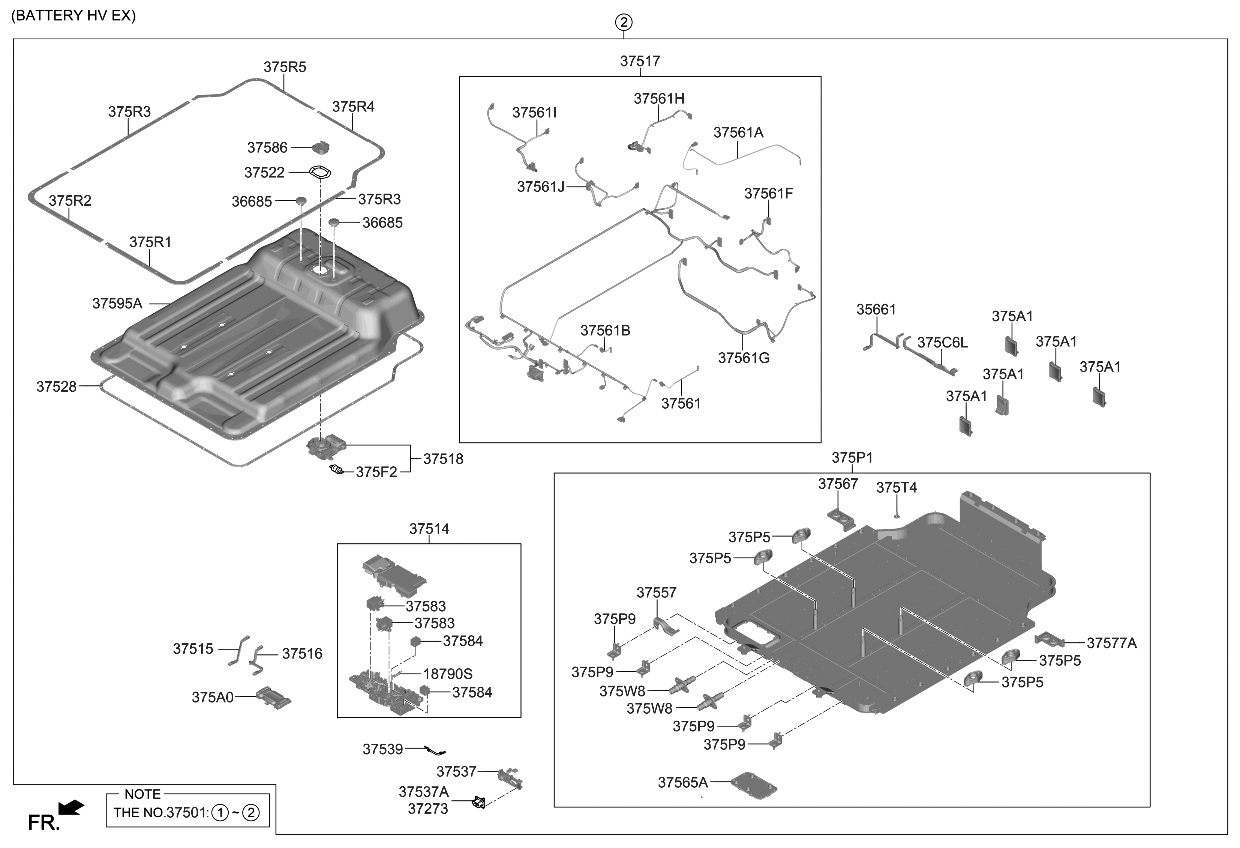 Kia 375A0Q4003 Battery Management U