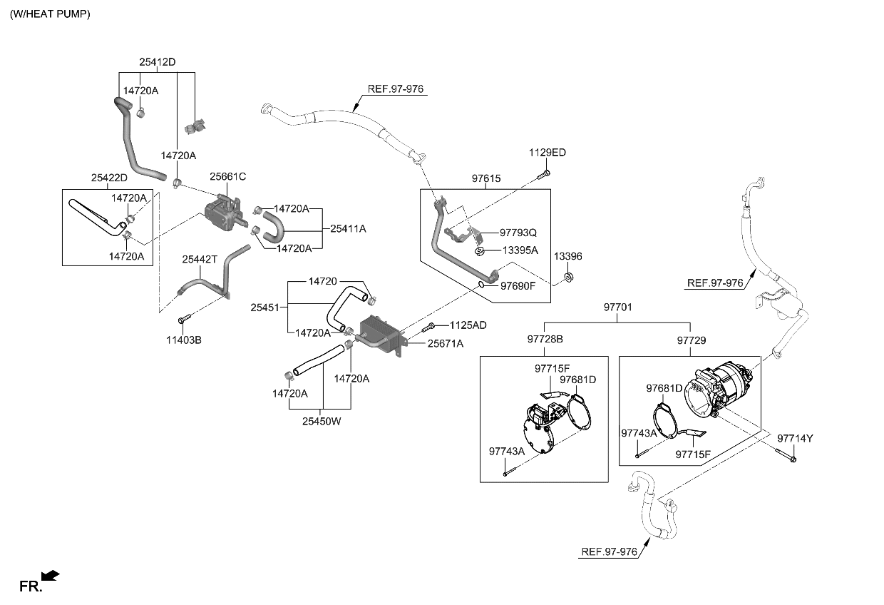 Kia 25661K4500 3WAY VALVE-COOLANT