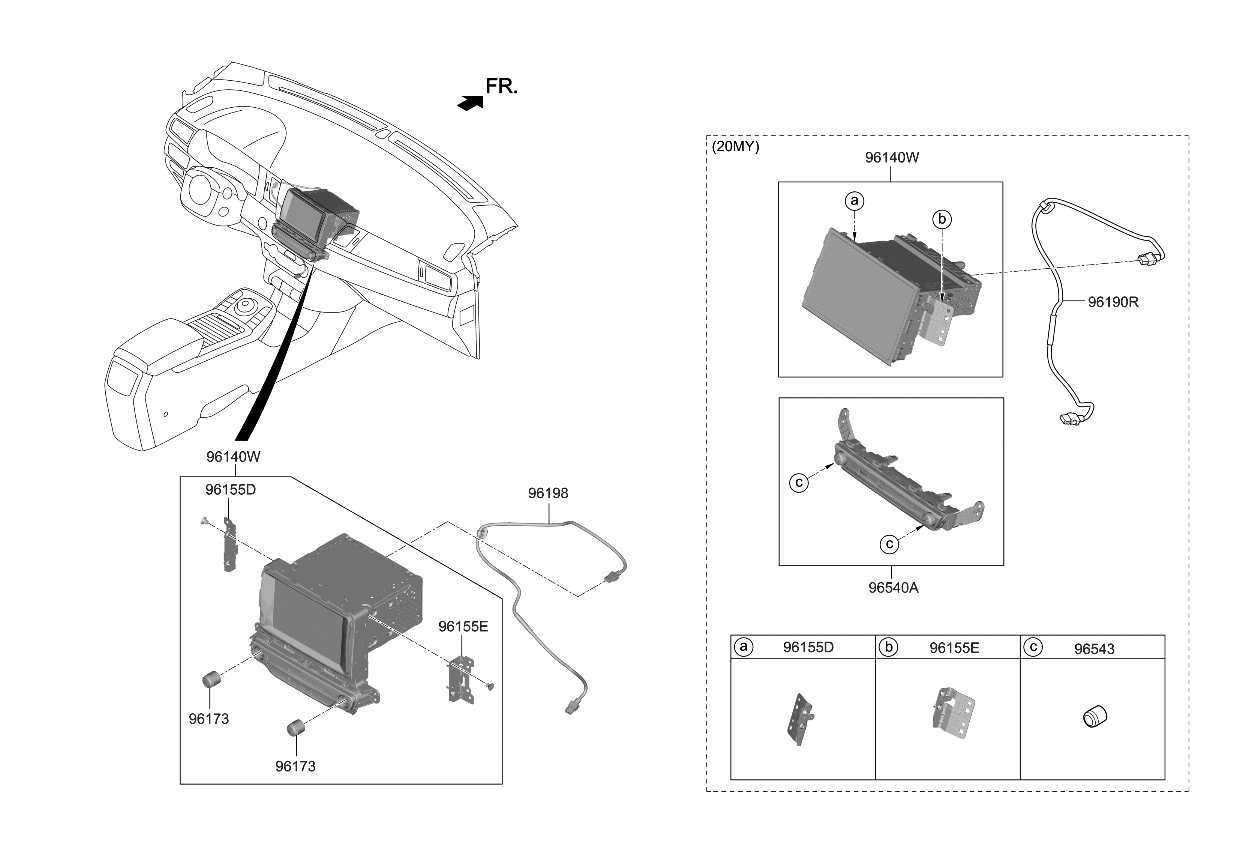 Kia 96160Q4660 AUDIO ASSY