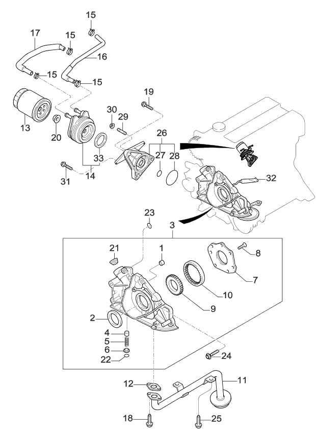 Kia KJF0215538 Clip-Hose