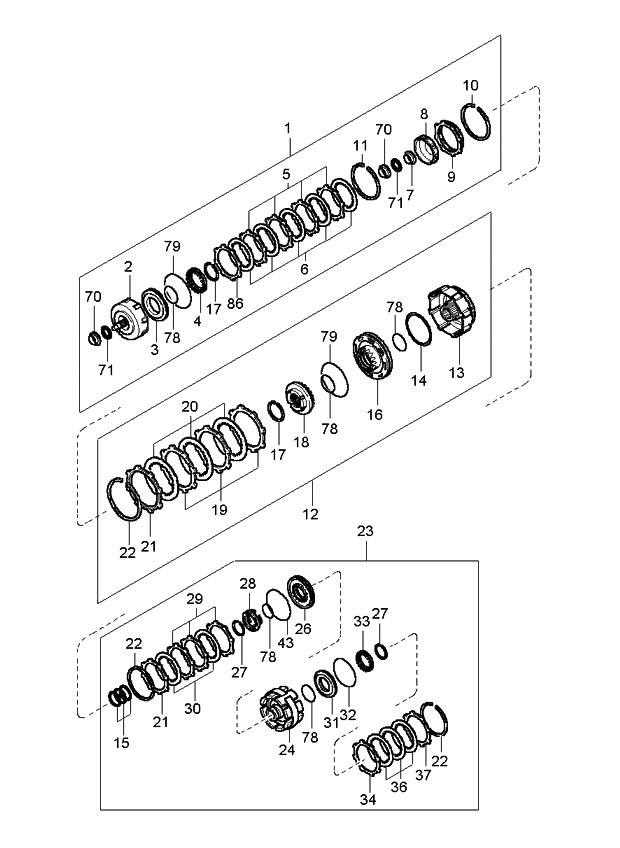 Kia 0K01519678 Shaft Sub Assembly Input