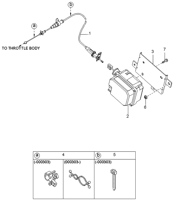 Kia 0K08A66311A Cable-Acc