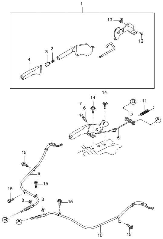 Kia 0G03041671 Return Spring