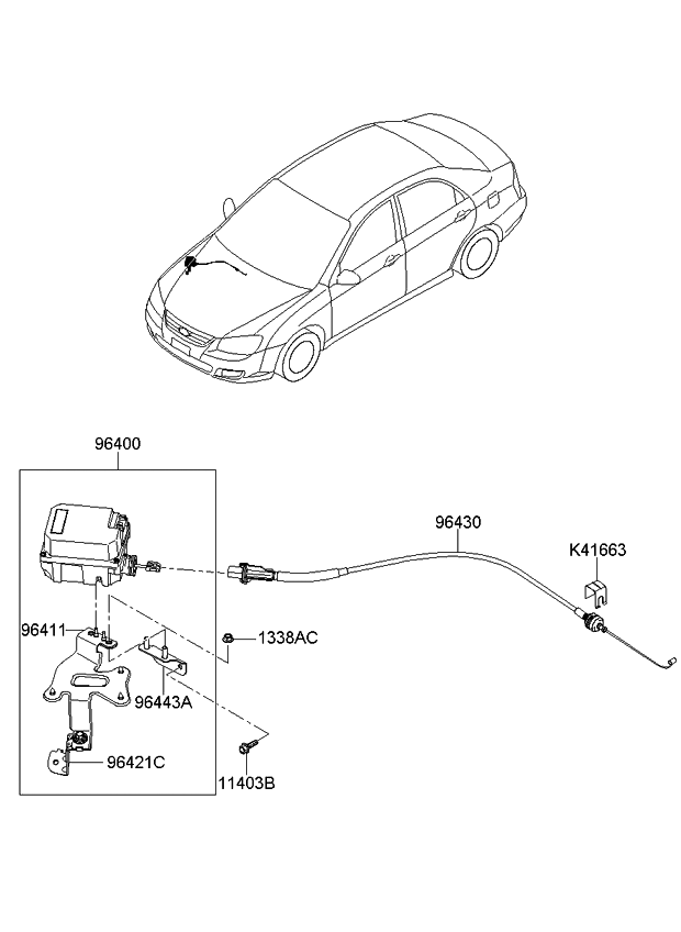 Kia 964202F200 Bracket-Cruise Module