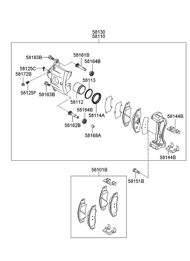 Kia 581442F400 Spring-Pad