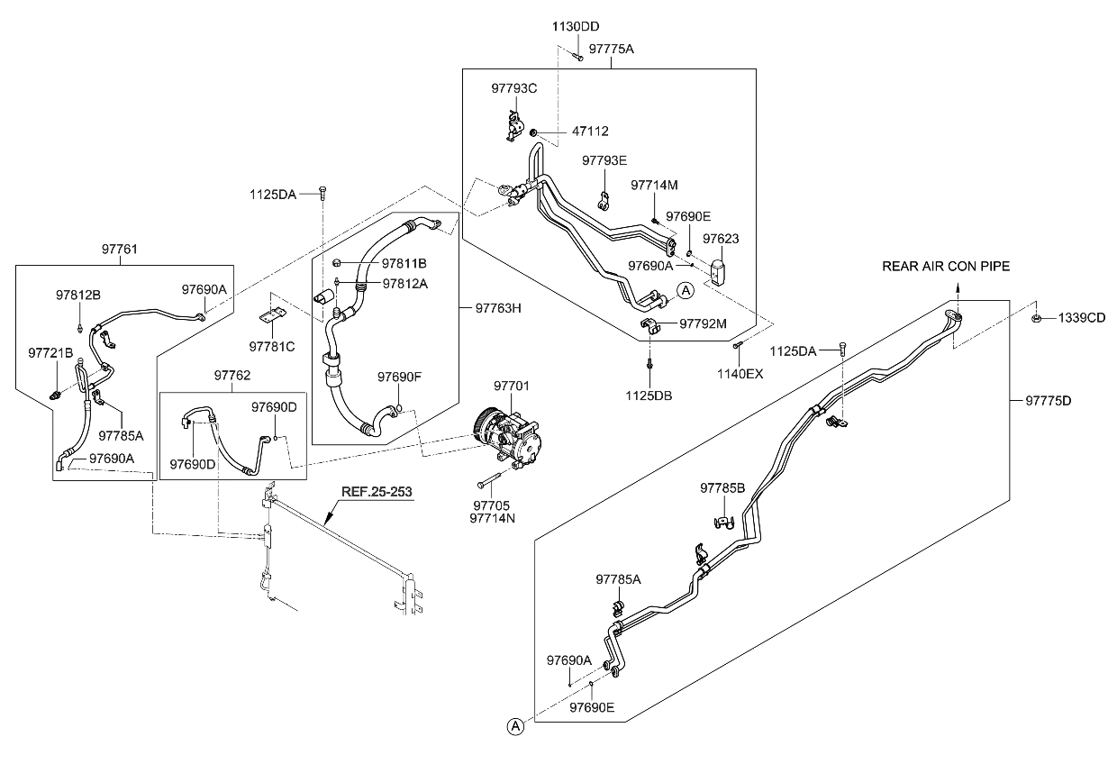 Kia 977934D910 Bracket-Suction Pipe