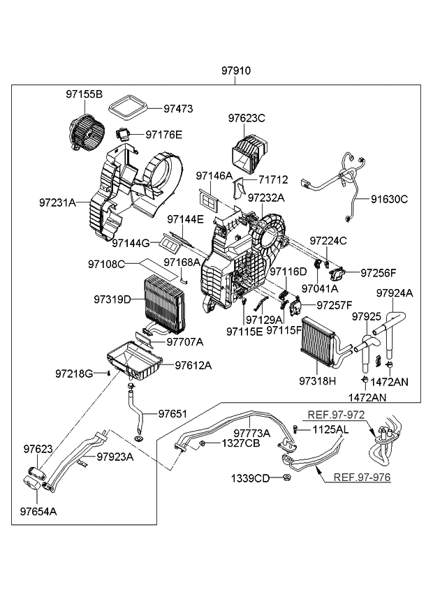 Kia 979224D600 Pipe Assembly-Suction & Liquid