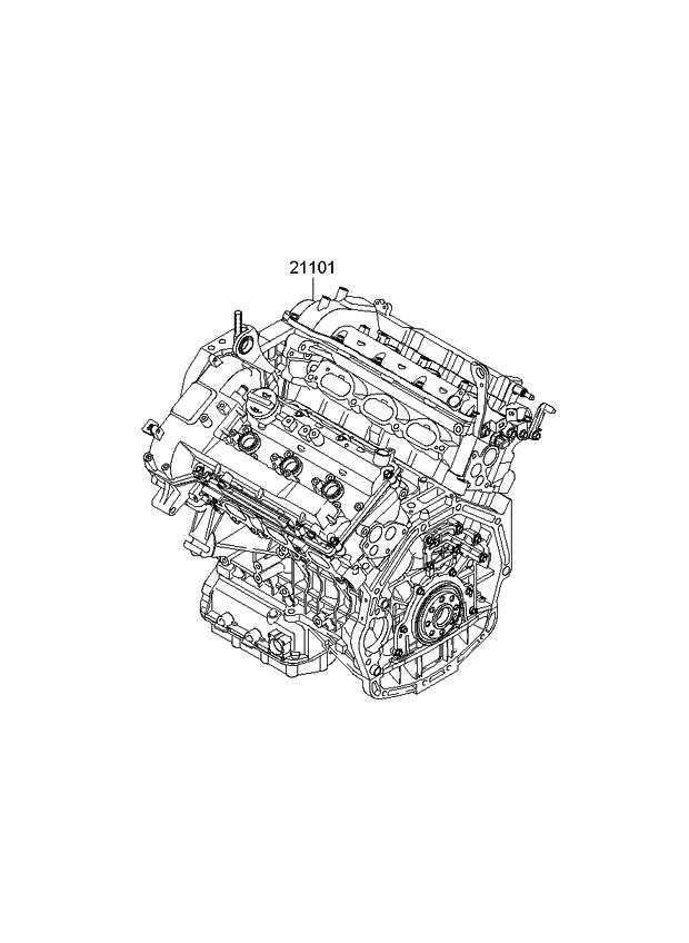 Kia 141X13CS00 Engine Assembly-Sub