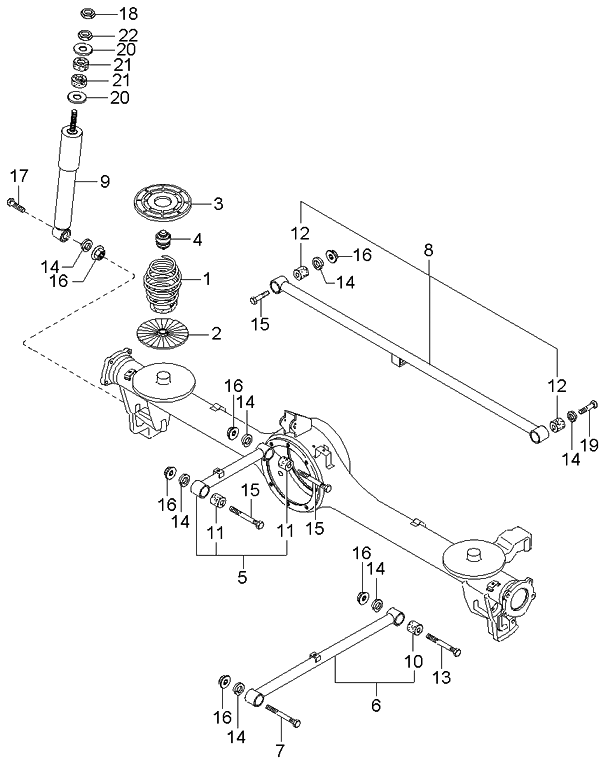 Kia 0K08E28010A Rear Coil Spring