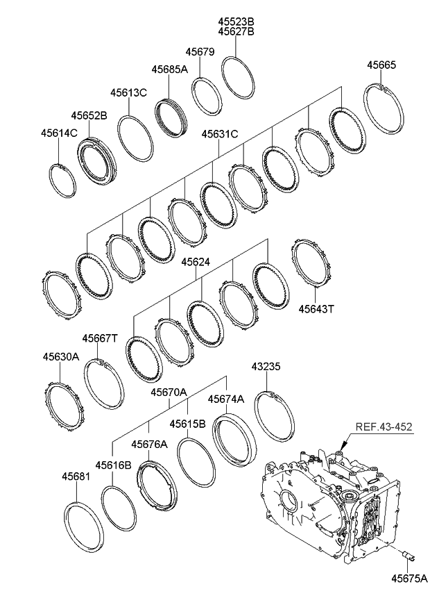 Kia 4567539001 Seal-Oil